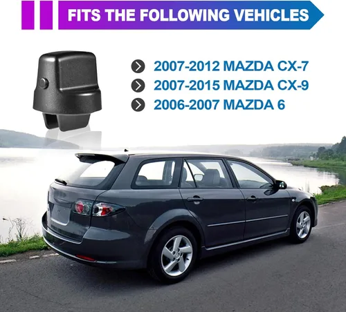 Vista 6 de Botón de encendido de arranque sin llave de repuesto para Mazda CX-9 2007-2015 2007-2011 CX7 2006-2007 Mazda 6 Pomo de llave de encendido y juego