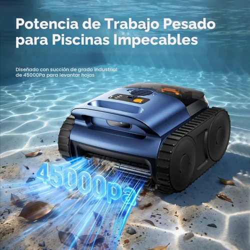 Vista 4 de [Lanzamiento 2026] Aspiradora robótica automática de piscina para piscinas enterradas y sobre el suelo, aspiradora de piscina de escalada en pared