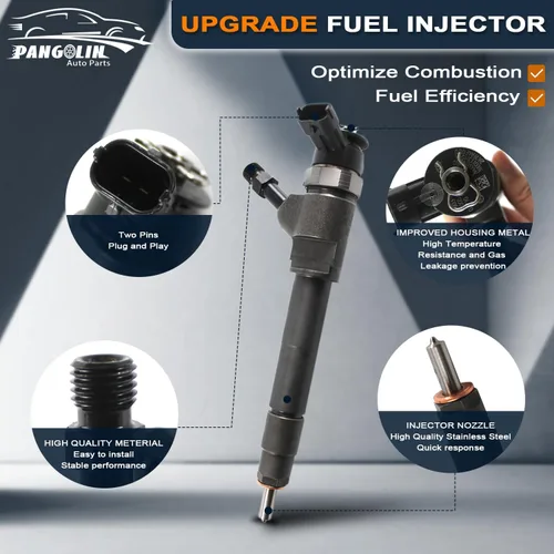 Vista 3 de PANGOLIN 0445110250 Inyector de combustible diesel 4PCS para MAZDA BT-50 WLAA-13-H50 WLC, WL3, MRZ-CD, 4X4, UN, CN 2.5D ENGINE, reemplace OE