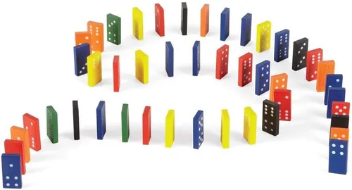 Vista 7 de ETA hand2mind Dominó con doble seis, codificados por colores, juego de 6.