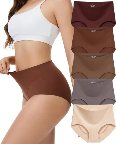 Vista 12 de Sunm Boutique Ropa interior sin costuras para mujer, calzoncillos con Negro
