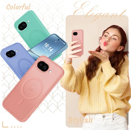 Vista 1731 de Funda para Google Pixel 10 Pro XL, cubierta magnética mate, color negro Fit for MagSafe, Screen Protector included, Shockproof Military Grade