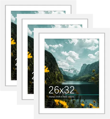 Vista 68 de Picrit Paquete de 3 portarretratos de 20 x 20 pulgadas, póster de 16 x 16 pulgadas con paspartú o de 20 x 20 pulgadas sin paspartú para montaje