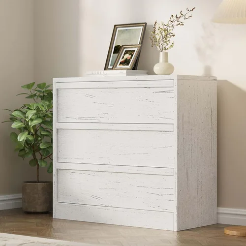 Vista 8 de Garvee Cómoda 4 para dormitorio, cómoda de 39.3 pulgadas de alto, cajón vertical independiente con almacenamiento, almacenamiento de madera