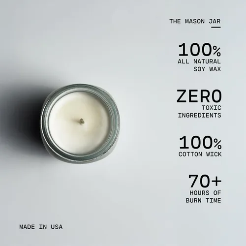 Vista 5 de Milkhouse Candle Company - Bálsamo y cedro - Velas de cera de abeja y soja de 13 onzas - Colección Farmhouse - 100% natural, sin parafina
