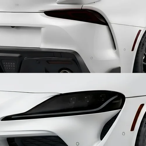 Vista 8 de BOGAR TECH DESIGNS Kit de tinte opaco de emblema compatible con Toyota GR Supra 2020-2025, humo oscuro
