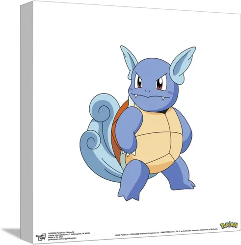 Vista 10 de Trends International Gallery Pops Pokemon - Arte de pared de Wartortle, versión enmarcada negra, 12 x 12 pulgadas