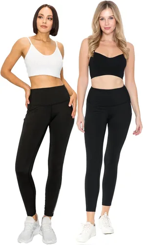 Vista 6 de Leggings Depot - Leggings de cintura alta 78. Pantalones de yoga deportivos con bolsillos laterales
