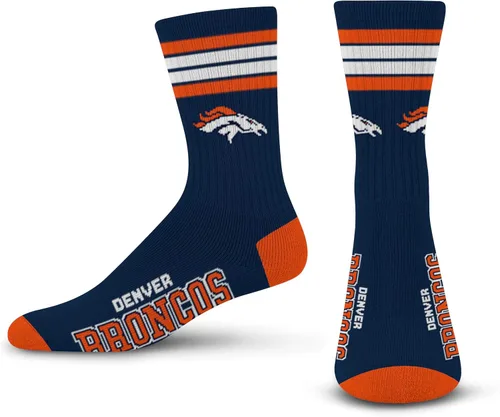 Vista 33 de For Bare Feet - Calcetines para hombre de la NFL, con 4 rayas, de la serie Deuce Performance Crew Los Ángeles Rams