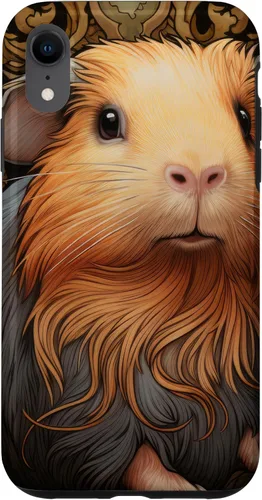 Vista 24 de iPhone 16 Guinea Pig Art Nouveau Abstract Case