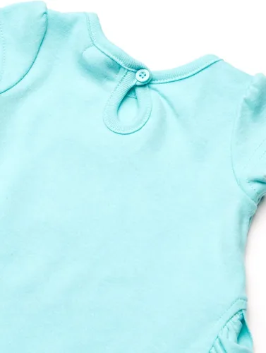 Vista 2 de Quiltex Mermazing - Juego de 2 camisetas y 2 pantalones cortos para bebés y niñas 4 piezas