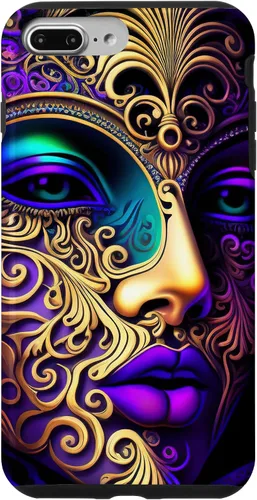 Vista 9 de Funda para disfraz de Mardi Gras psicodélico mágico para iPhone 15