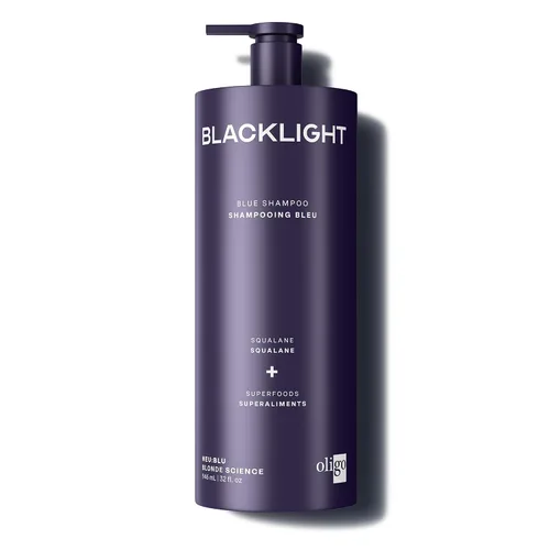 Vista 10 de Champú Oligo negro azul para cabello rubio, 8,5 onzas