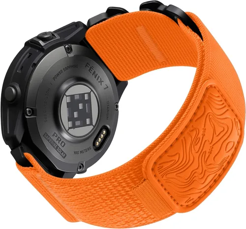 Vista 9 de Bandletic Compatible con Garmin Instinct 2 Correa de Reloj - Bandas Resistente de Nylon de Ajuste Rápido de 22mm para Fenix 8 E 47mm/7 6 Pro/5