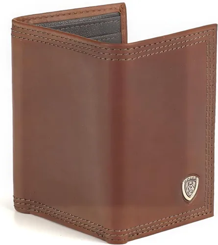Vista 6 de Ariat Billetera Rowdy Trifold marrón para hombre, Marrón