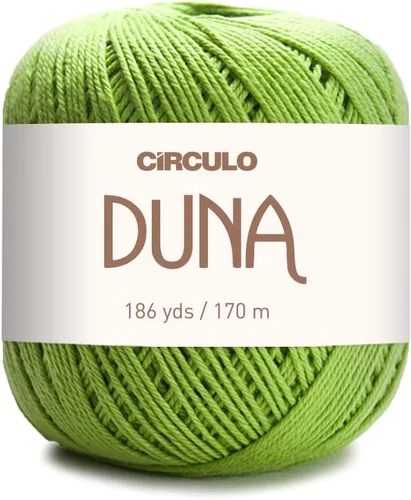 Vista 34 de Círculo Hilo Duna – 186 yardas, 3.52 onzas – Hilo DK de peinado ligero – 100% algodón virgen brasileño mercerizado, perfecto para tejer y hacer
