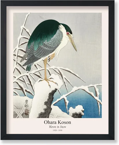 Vista 42 de Poster Master Vintage Ohara Koson Poster - Retro Blooming Lotus Flowers Print - Japanese Art - Flower Illustration - Aesthetic Design - Floral