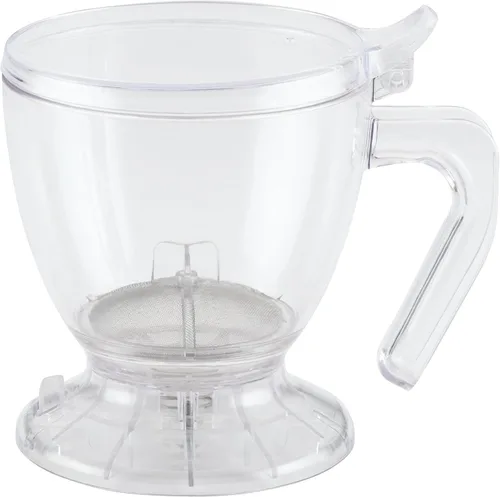 Vista 7 de BonJour Cafetera inteligente de plástico sin BPA, 19.5 onzas, Chevron azul, aguamarina