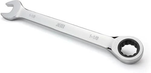 Vista 11 de Jaeger Llave combinada de trinquete de 1 pulgada con precisión de trinquete de 89 dientes y acero pulido endurecido para proyectos con espacios