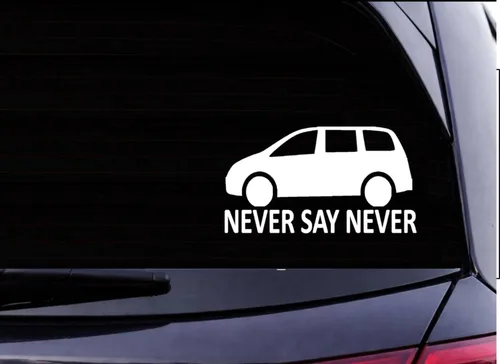Vista 4 de Never Say Never MiniVan TP 629 - Adhesivo decorativo para asiento de coche, 8 pulgadas, mamá vida bebé a bordo