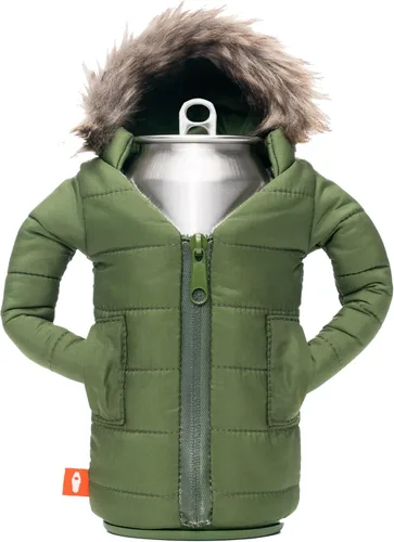 Vista 5 de Puffin - The Pahka Beverage Parka Enfriadores de latas y botellas aislados que mantienen fríos los refrescos y la cerveza Funda para Camuflaje
