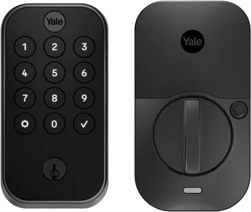 Vista 9 de Yale Assure Lock 2, Cerradura de Pestillo de Puerta de Entrada sin Llave Negro Gamuza con Teclado Electrónico con Pantalla Táctil para Entrada