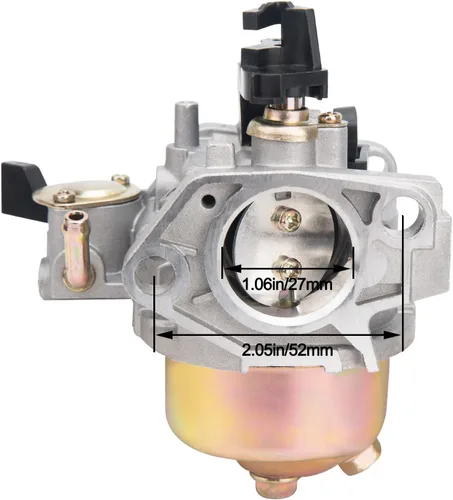 Vista 3 de Carburador GX390 GX340 compatible con Honda GX340 GX360 GX390 11HP 13HP generador de motor cortacésped motor carburador sustituye a 16100-ZF6-V01