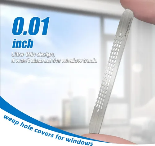 Vista 4 de 25 piezas de acero inoxidable 304 más duradero para ventana, agujero de llanto, parche de drenaje rápido PET autoadhesivo más pegajoso e impermeable