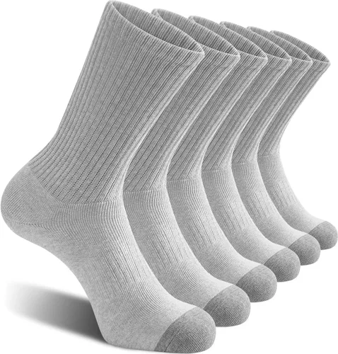 Vista 7 de CelerSport - Calcetines deportivos para botas de trabajo para hombre con Negro