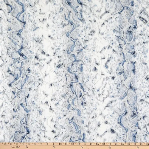 Vista 6 de Shannon Minky Luxe Cuddle Snowy Owl Aleación, tela por yarda