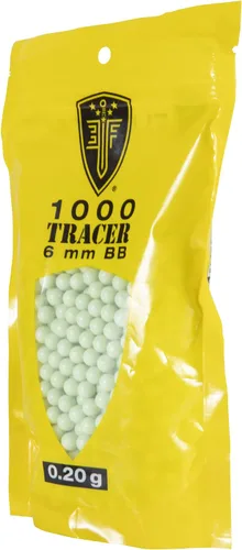 Vista 2 de Elite Force Tracer BBS Glow-in-The-Dark Premium 6mm Airsoft BBS Ammo, 1000 Count Tracer Glow