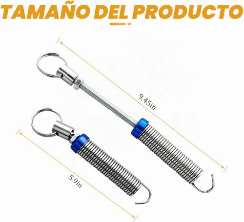 Vista 2 de Muelle de metal para maletero de coche, 2 piezas ajustables, muelle de elevación automática para maletero, accesorio universal de elevación en acero