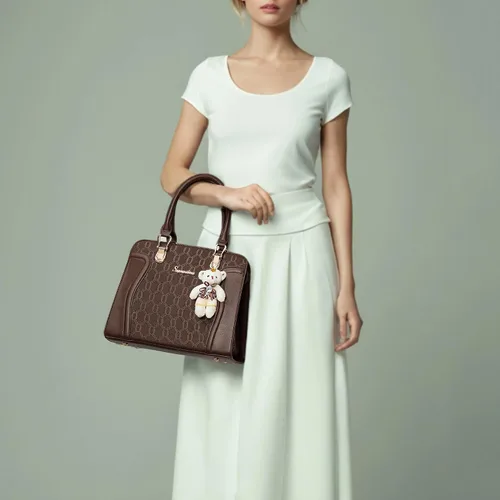 Vista 110 de Bolsos de mano de moda para mujer, bolsa de hombro, asa superior, bolsa de mano, juego de 4 piezas