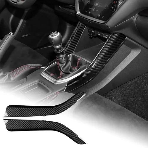 Vista 11 de AIRSPEED Fibra de carbono dura para Subaru WRX/WRX STI 2022 2023, para Subaru Crosstrek 2024, cubierta de consola central por encima del lado