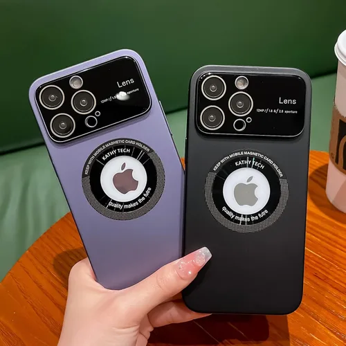 Vista 4 de SKYLMW Funda para iPhone 11 de 6.1 pulgadas 2019, diseño de ventana grande, PC duro integrado de lujo protector de lente de cámara de protección