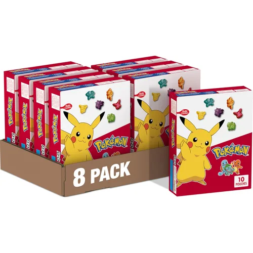 Vista 9 de Pokemon - Snacks con sabor a frutas, sin grasa y sin gluten, 17.6 onzas (22 bolsas)
