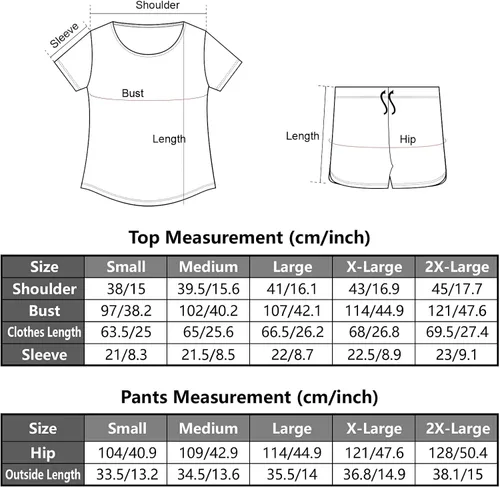 Vista 7 de Oarencol Women's Pajama Set Cute Dogo Argentino Dogs Paw Bone Short Sleeve Sleepwear Soft Pjs Lounge Sets with Pockets S-XXL