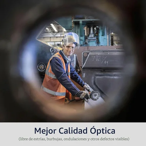 Vista 6 de Blue Eagle Protector facial de seguridad resistente a los impactos de cara completa (B1BL+FC48) Transparente Visera de policarbonato de grado