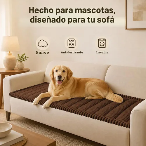 Vista 12 de decorUhome Funda de sofá para perros, funda antideslizante y mullida para sofá, para asiento, respaldo y reposabrazos, protector de sofá suave