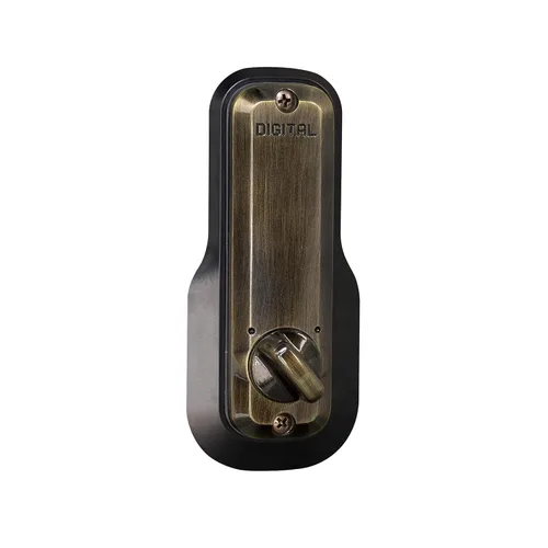 Vista 5 de Cerradura mecánica sin llave EZ Lockey USA, Bronce antiguo, 1