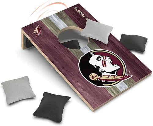 Vista 19 de SOAR Juego de Cornhole de mesa NCAA y altavoz Bluetooth