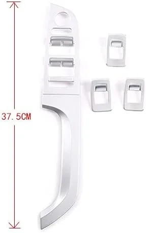 Vista 3 de Interruptor de elevación de ventana para BMW Serie 3 E90 E91 E92 E93 (14.8 in, estilo de fibra de carbono)