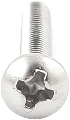 Vista 2 de uxcell 50 tornillos de máquina de pernos de cabeza Phillips de acero inoxidable UNC 6 # -32
