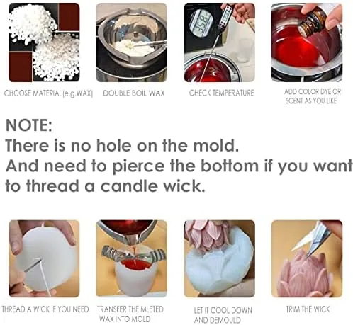 Vista 7 de Moldes de vela en forma de cuerpo para hacer velas de DIY, molde de silicona 3D LPCMBS161 0