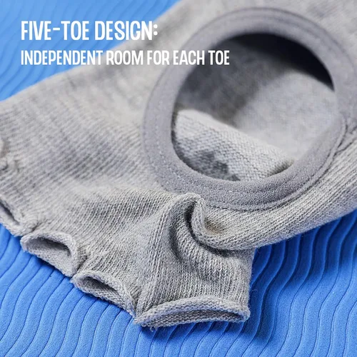 Vista 3 de ZAKASA Calcetines de yoga para mujer con empuñaduras, 4 pares de calcetines antideslizantes antideslizantes para pilates, barre, ballet, calcetines
