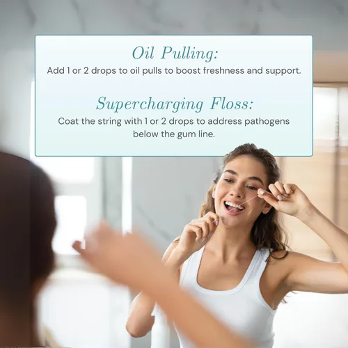 Vista 5 de OraWellness Mezcla de dientes saludable sin nueces, pasta de dientes orgánica y enjuague bucal, aceite dental alternativo para enjuague bucal