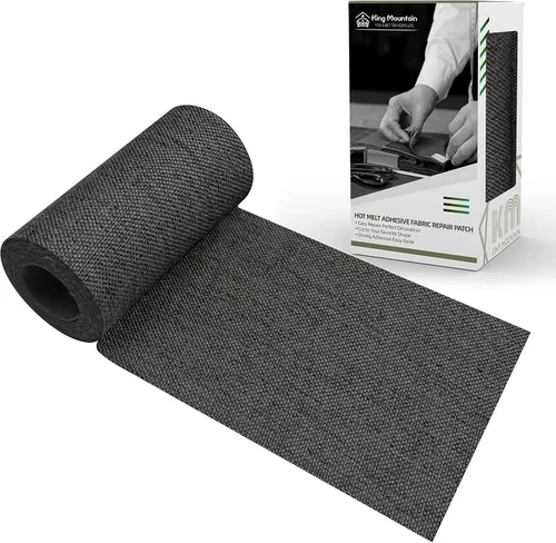 Vista 39 de KING MOUNTAIN Parche de lona para planchar, 3 x 60 pulgadas, parche de reparación de tela 100% algodón impermeable, utilizado para varios sofás