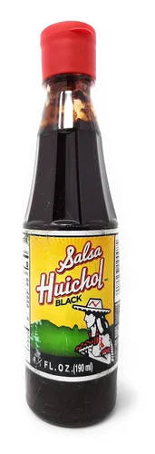 Vista 5 de SALSA HUICHOL PAQUETE VARIEDAD (3 PACK) CALIENTE, HABANERA Y NEGRA