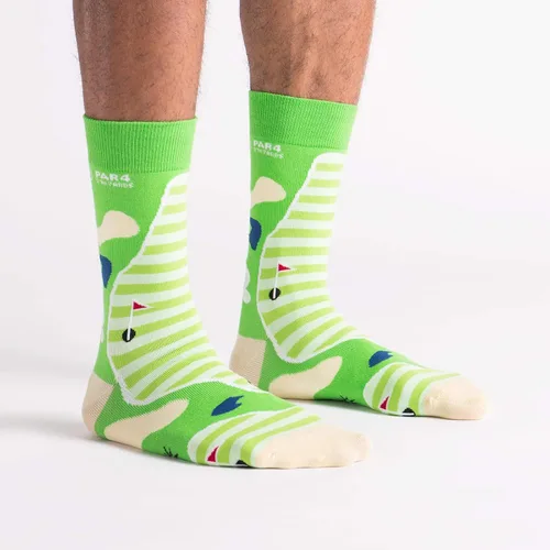 Vista 2 de Sock It To Me, Calcetines Crew, Space y Alien para hombre, Golf