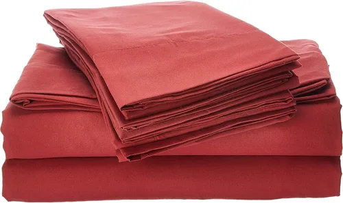 Vista 42 de Juego de sábanas de 4 piezas para camas individuales de 1500 hilos de microfibra de cepillado fino con bolsillo profundo - 1 funda de almohada